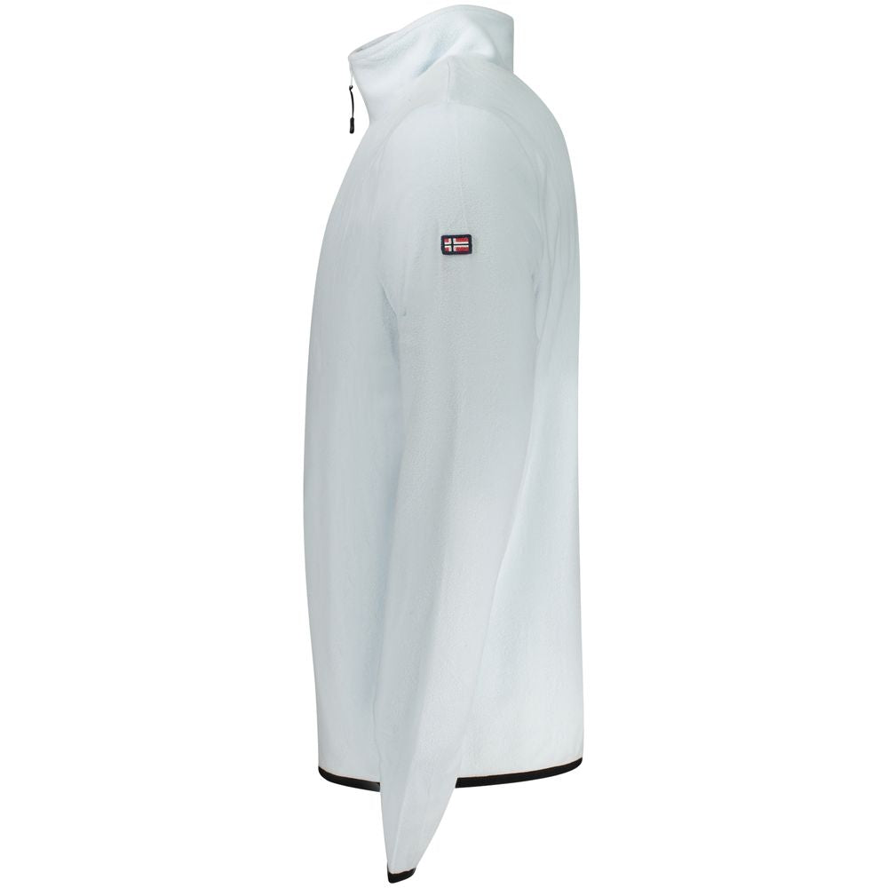 سويت شيرت رجالي أزرق من البوليستر، صنع في النرويج عام 1963