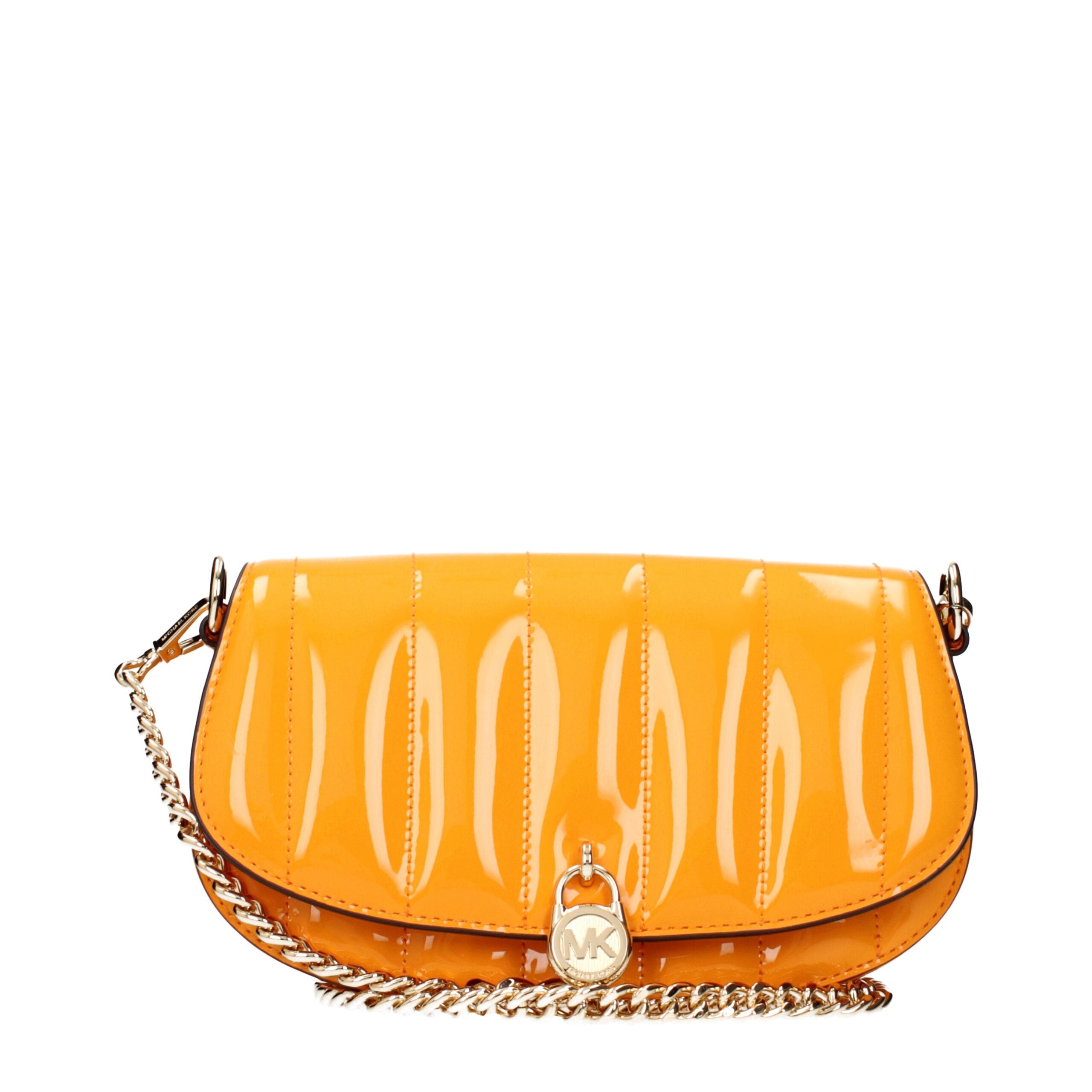Michael Kors Orange Leather Crossbody Bag