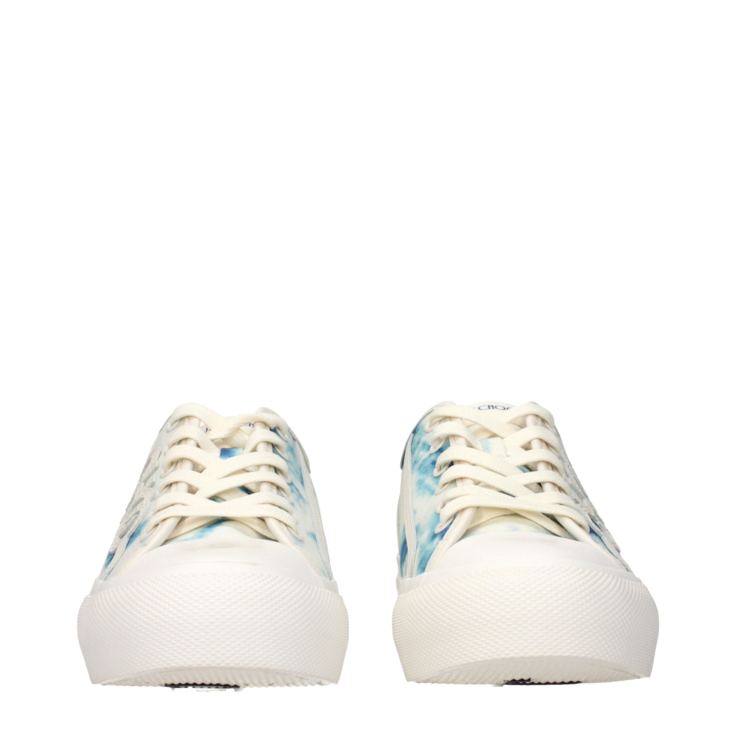 Jimmy Choo Beige Fabric Low Top Sneakers