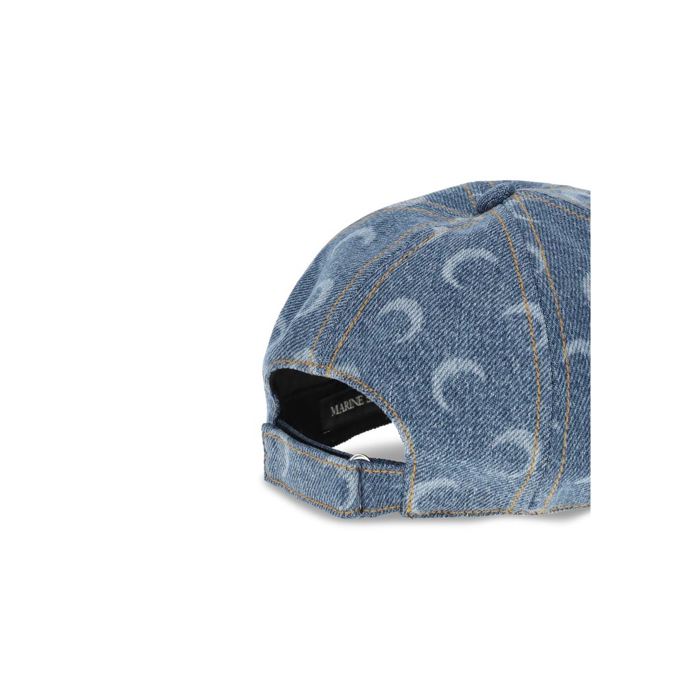 Marine Serre Light Blue Cotton Cap (Baseball Hat)