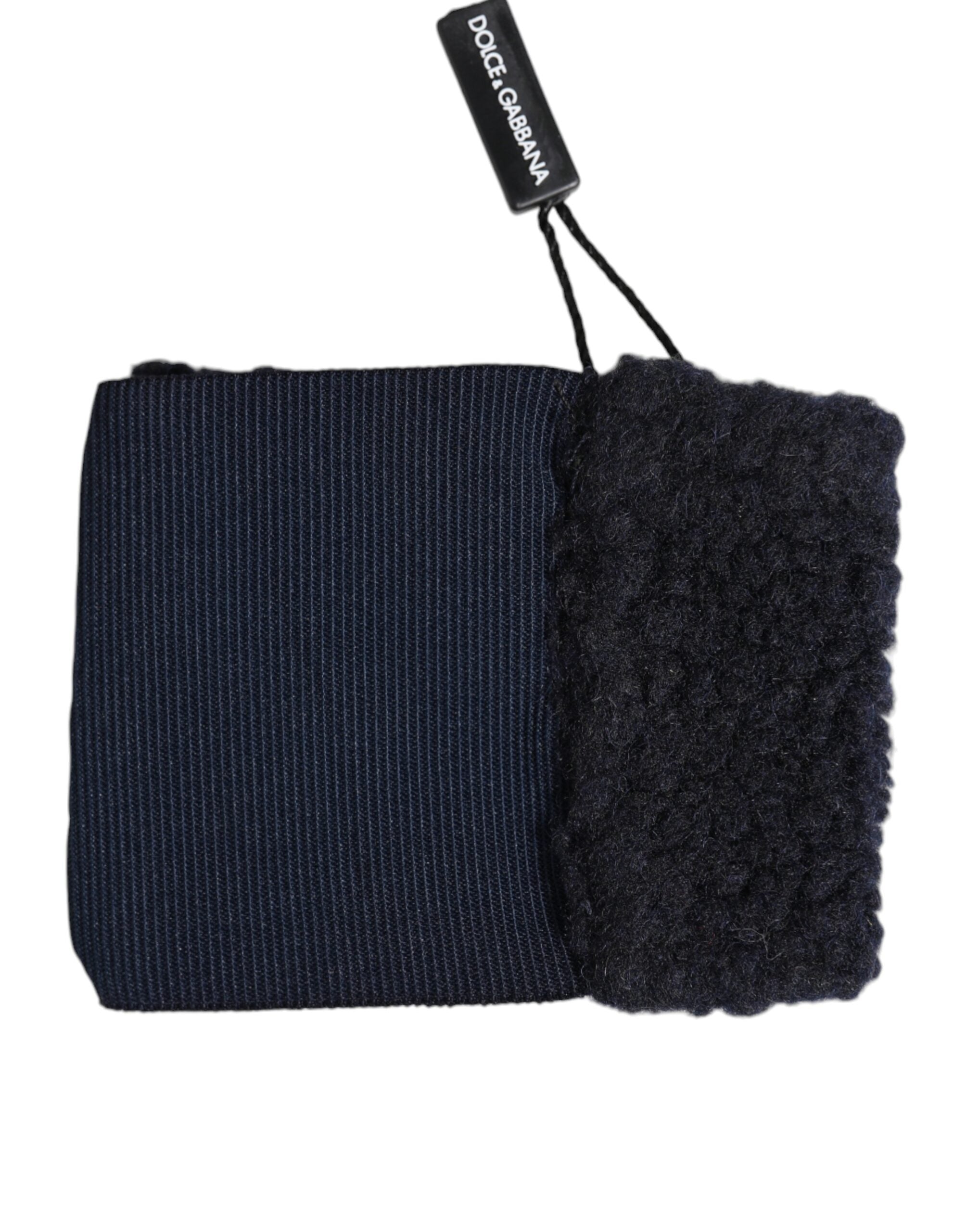 سوار معصم رجالي من البوليستر الأسود بشعار دولتشي آند غابانا بمقاس واحد