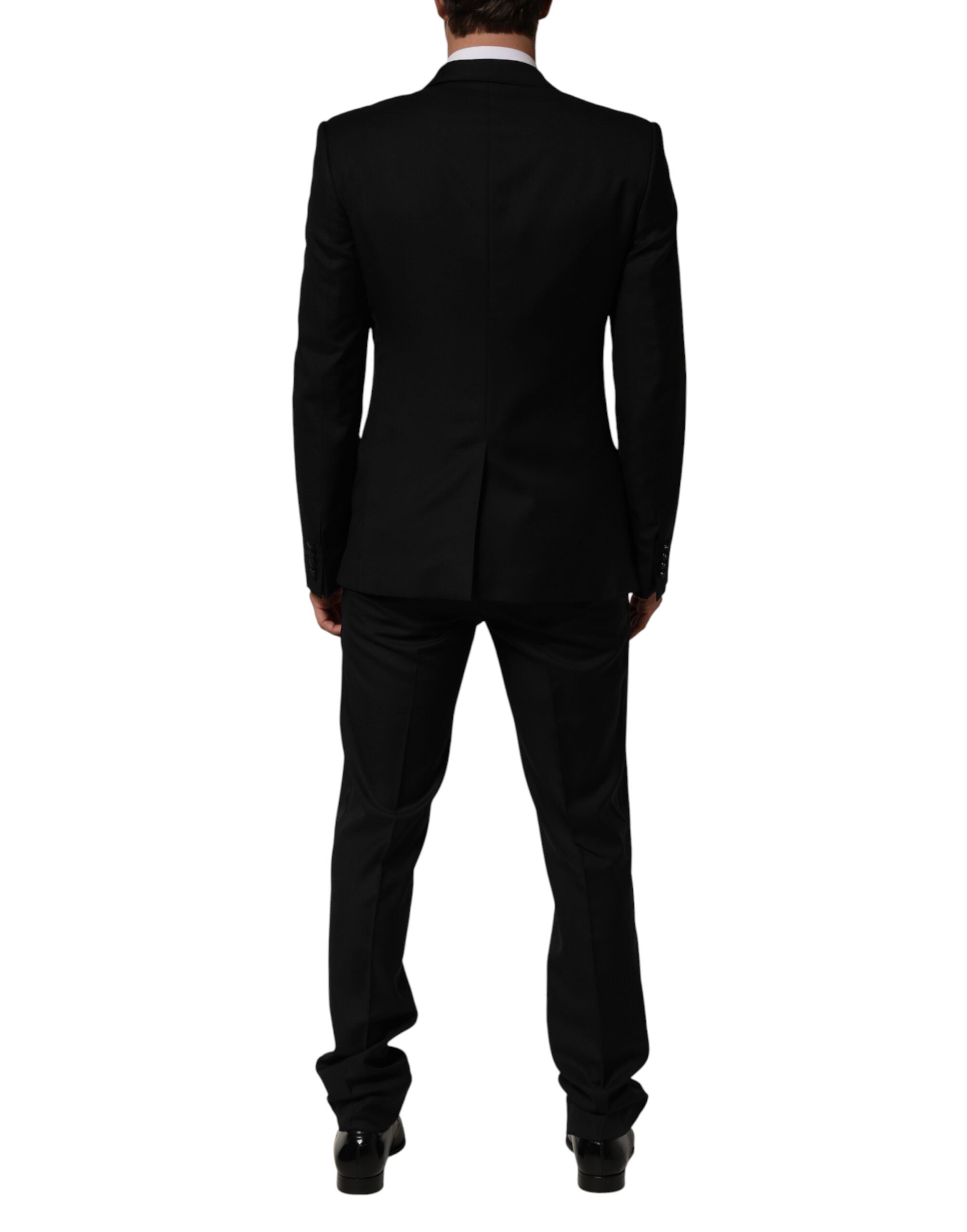 Dolce & Gabbana Black 2 Buttons Jacket Formal 2 Piece Suit - Luxe Marca