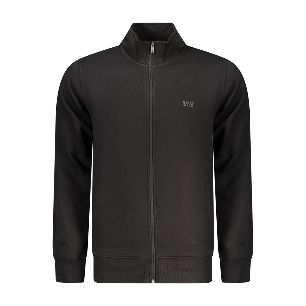 سويت شيرت رجالي قطني أسود اللون