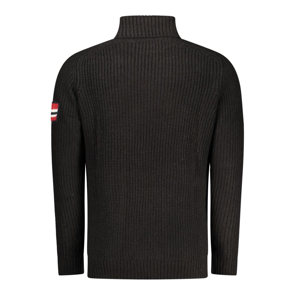 Norway 1963 Black Acrylic Men Sweater