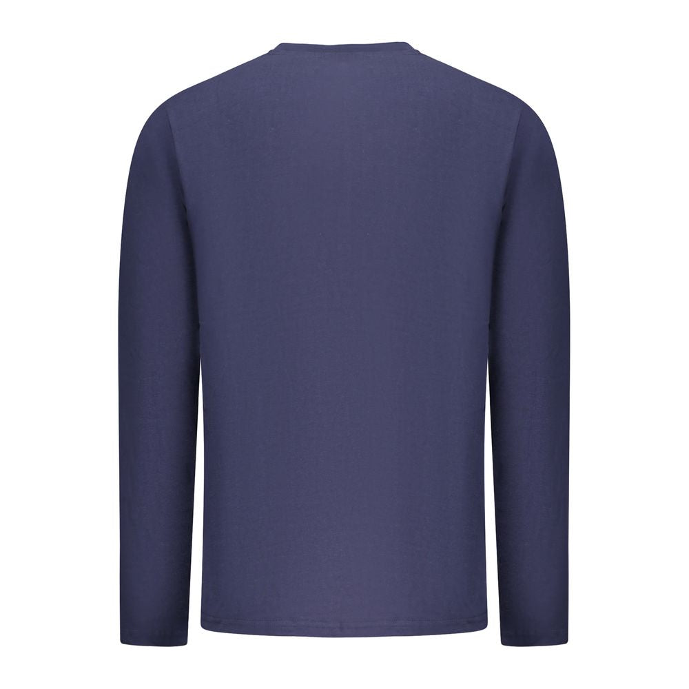 تيشيرت رجالي أزرق من القطن، صنع في النرويج عام 1963