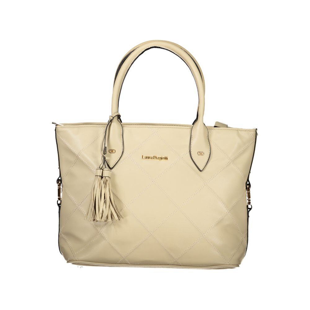 Laura Biagiotti Beige PVC Women Handbag