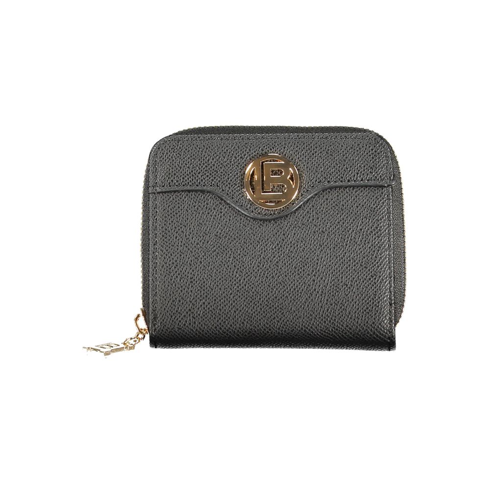 Laura Biagiotti Black Polyurethane Women Wallet