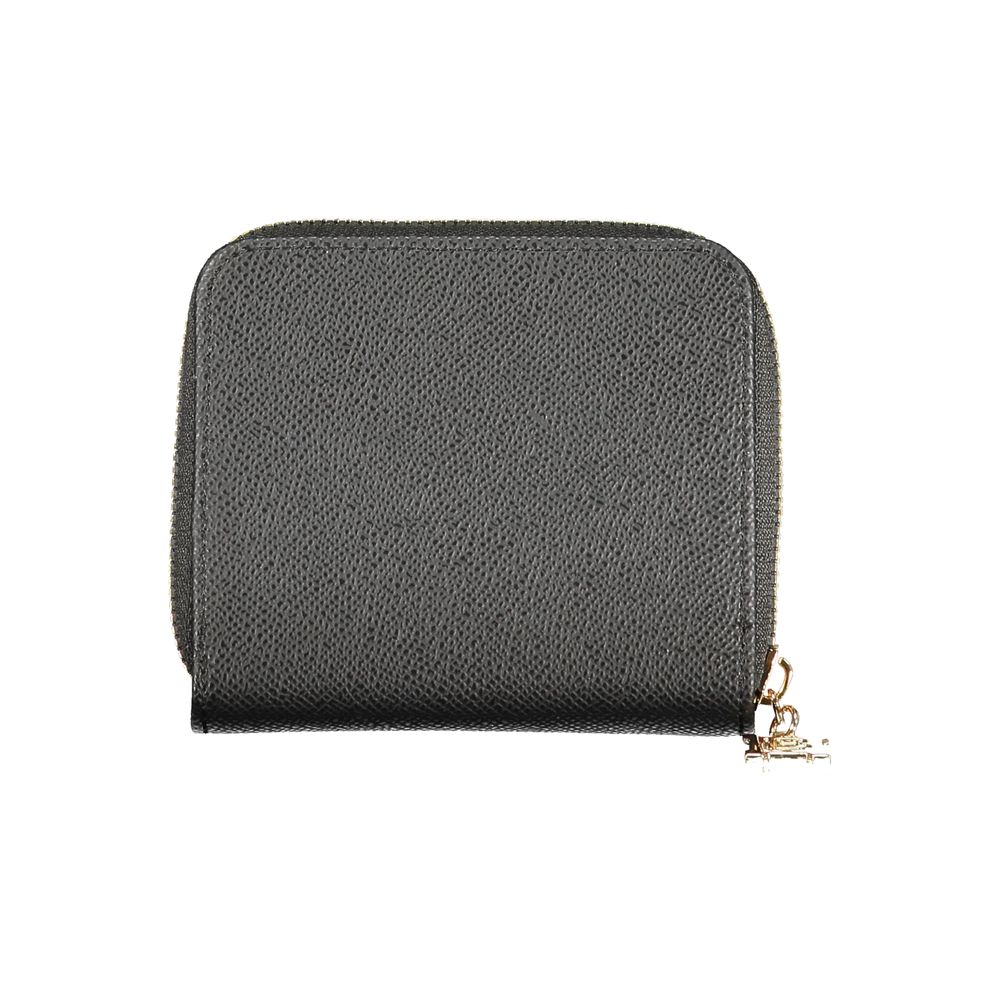 Laura Biagiotti Black Polyurethane Women Wallet