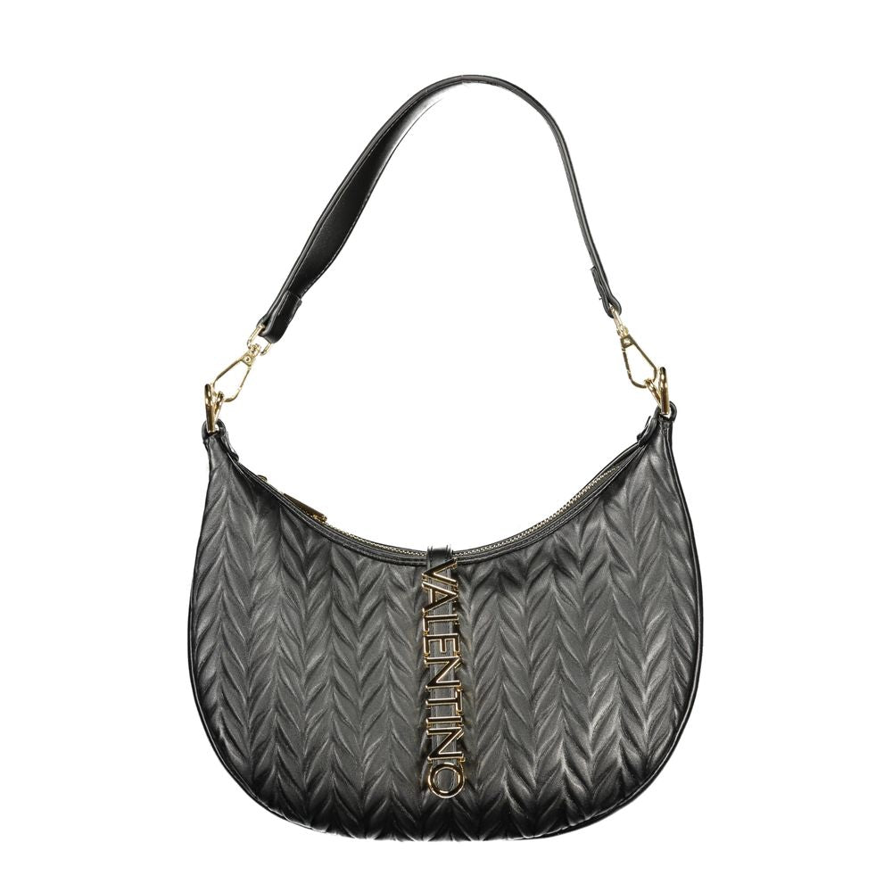 Mario Valentino Nero Polyurethane Women's Shoulder Bag