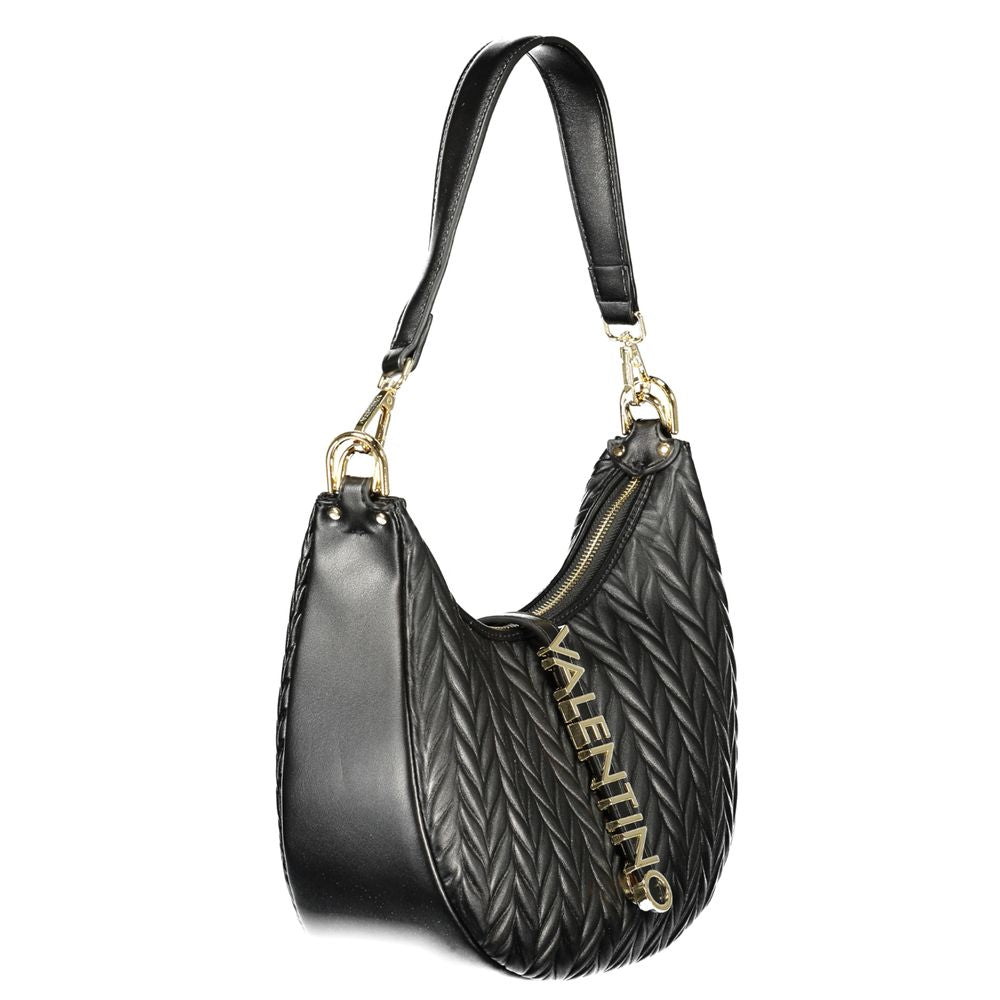 Mario Valentino Black Polyurethane Women Shoulder Bag