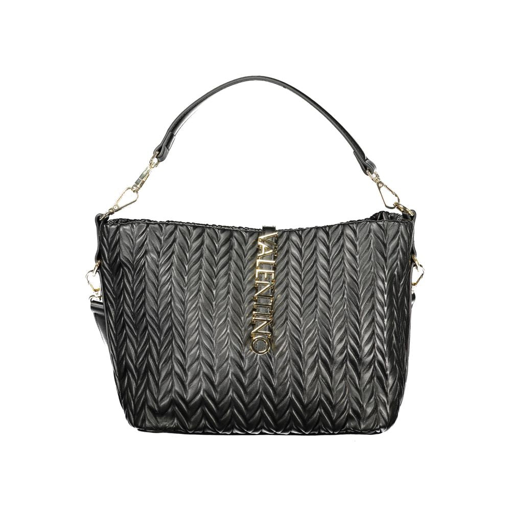 Mario Valentino Black Polyurethane Women's Shoulder Bag