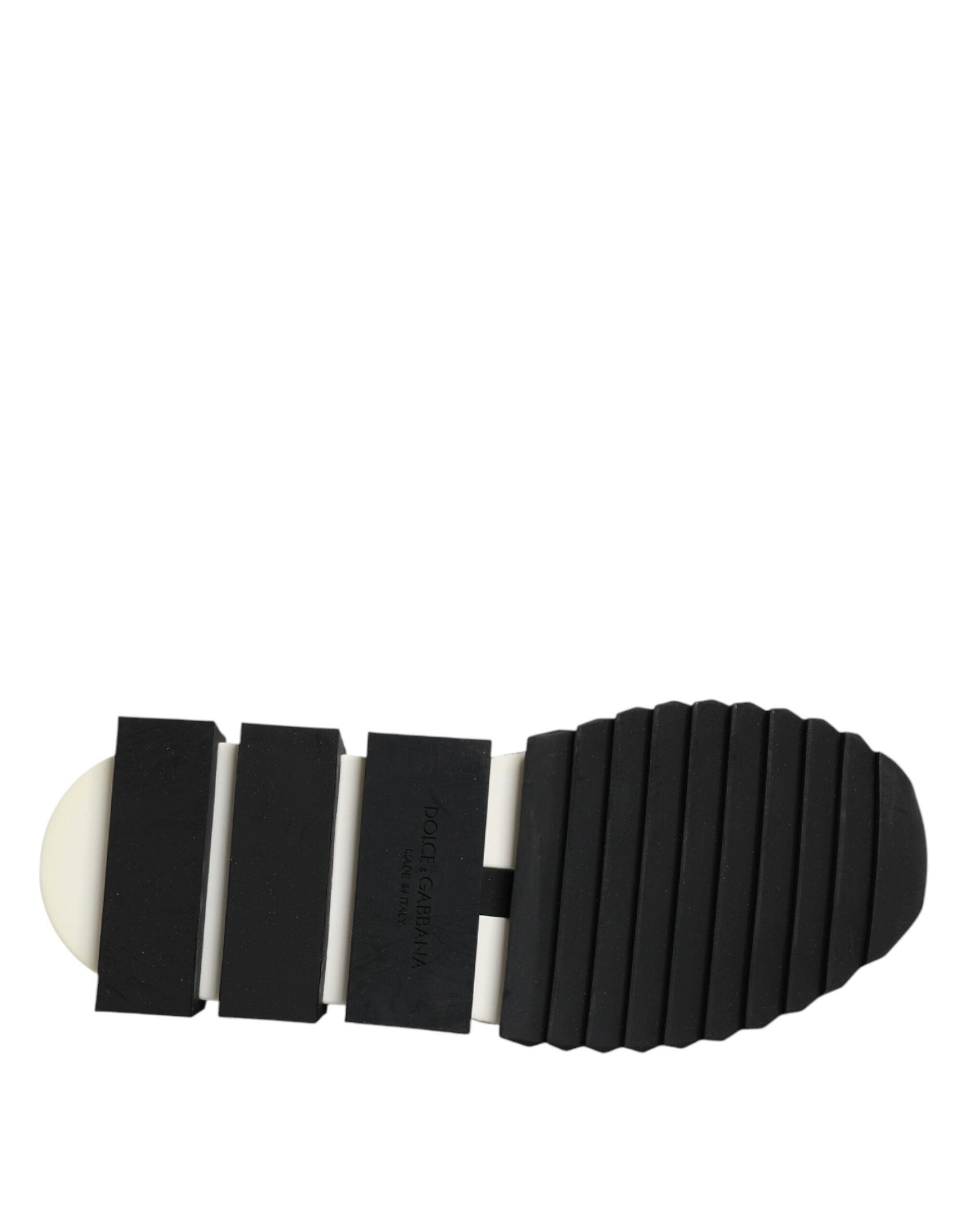 حذاء سنيكرز سورينتو رجالي من دولتشي آند غابانا أسود مرصع بالكريستال سهل الارتداء