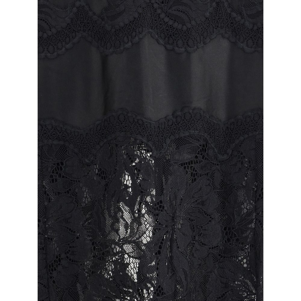 Rabanne Black Polyamide Long Dress