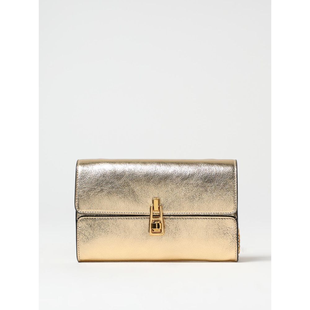 Coccinelle Gold Leather Shoulder Bag