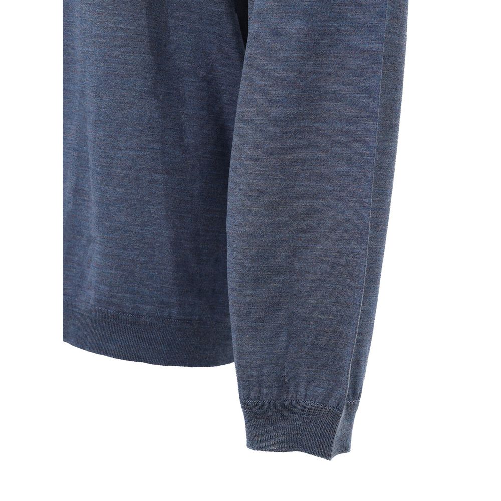 سويت شيرت حرير أزرق من دولتشي آند غابانا