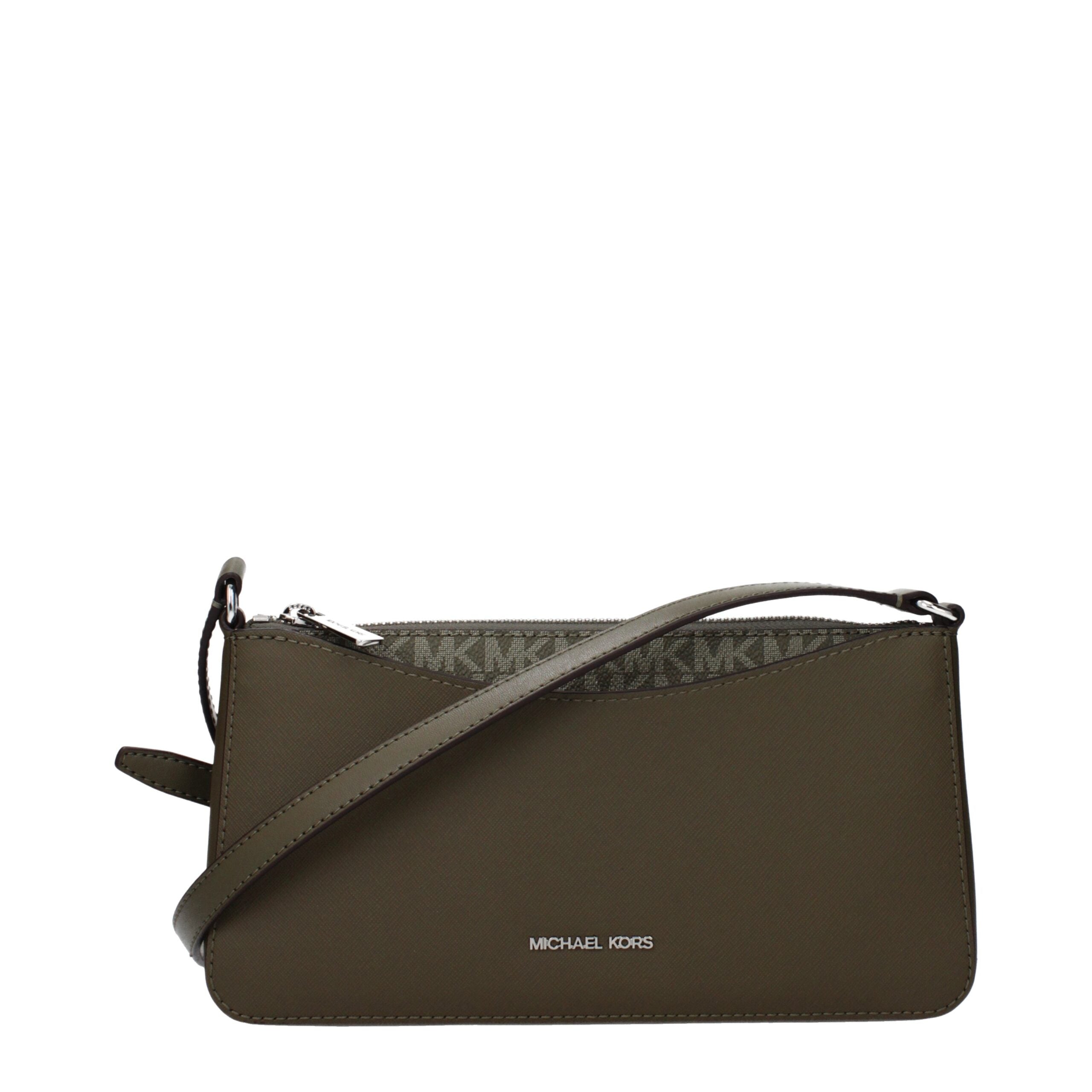 Michael Kors Green Fabric Crossbody Bag - Luxe Marca