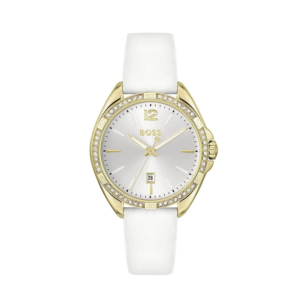Hugo Boss White Stainless Steel Dress Watch - Luxe Marca