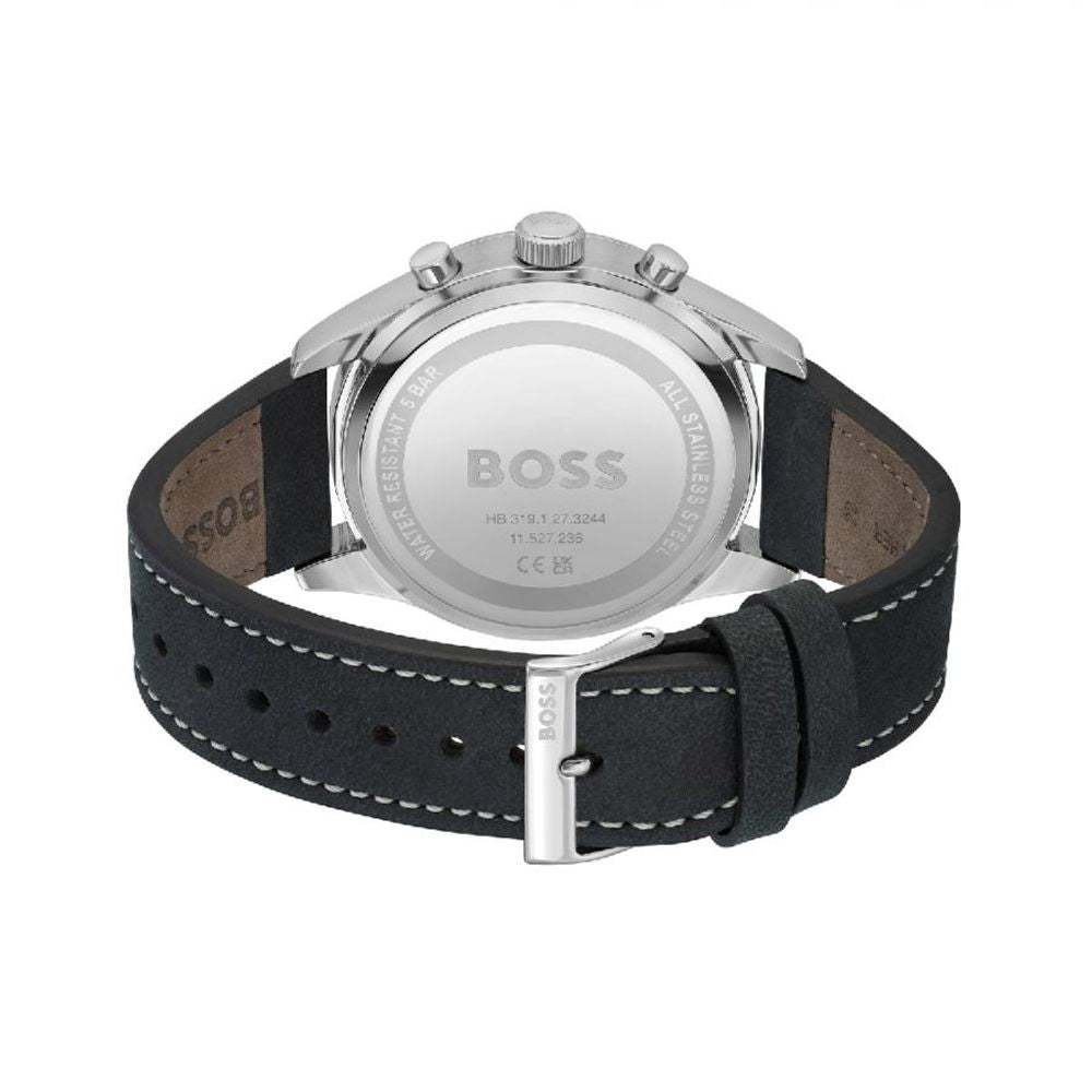 Hugo Boss Black Leather Dress Watch - Luxe Marca