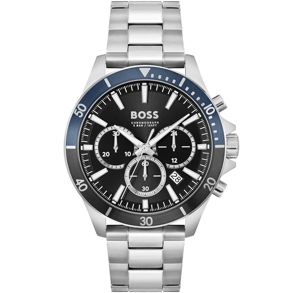 Hugo Boss Gray Stainless Steel Dress Watch - Luxe Marca