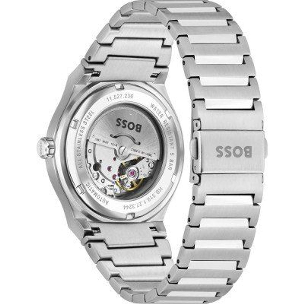 Hugo Boss Gray Stainless Steel Dress Watch - Luxe Marca