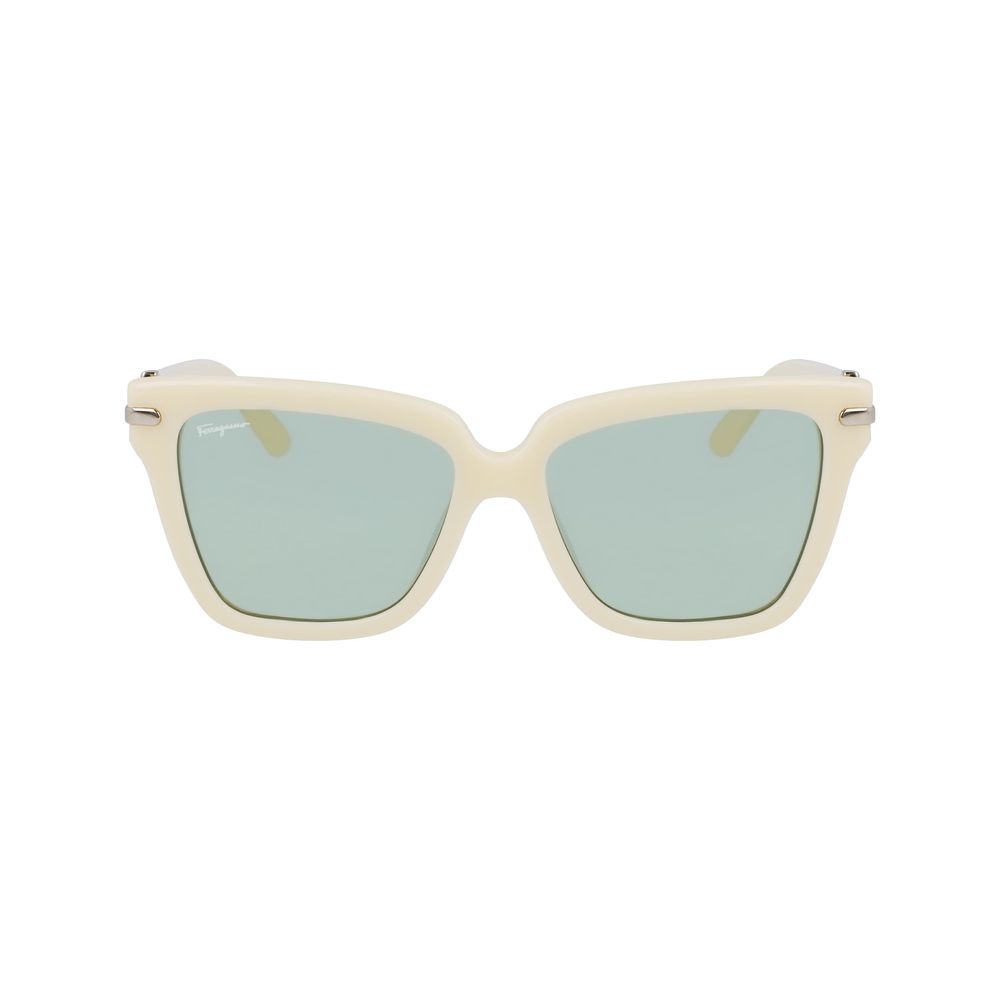 Ferragamo Gray Acetate Sunglasses - Luxe Marca