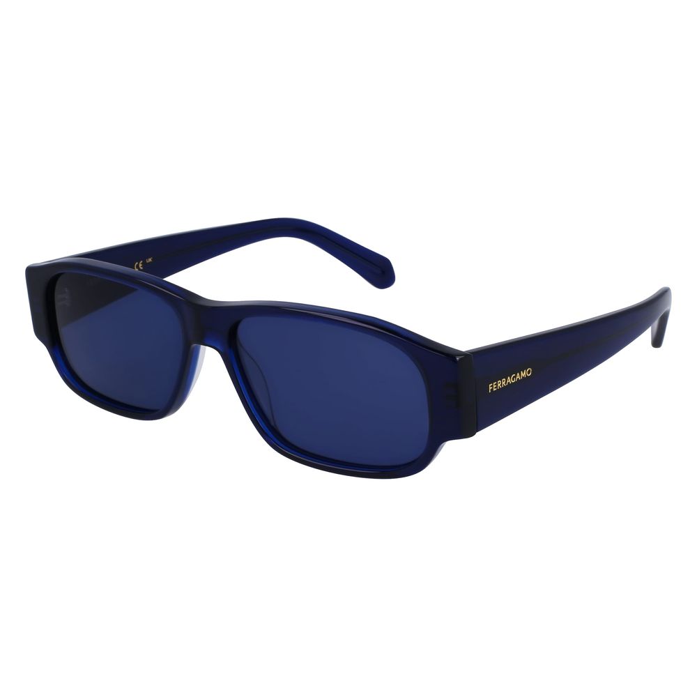 Ferragamo Blue Acetate Sunglasses - Luxe Marca