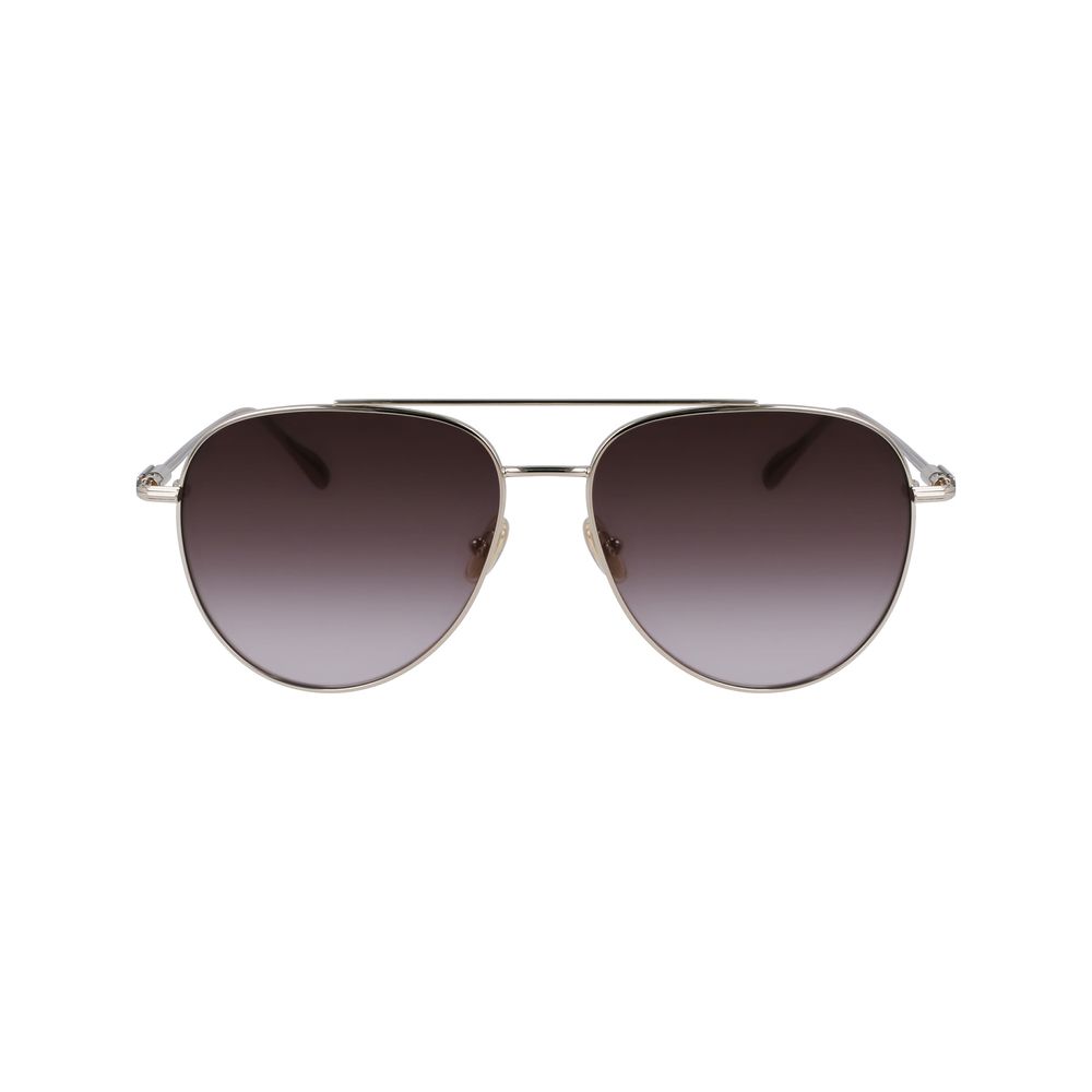 Ferragamo Gold Metal Sunglasses - Luxe Marca