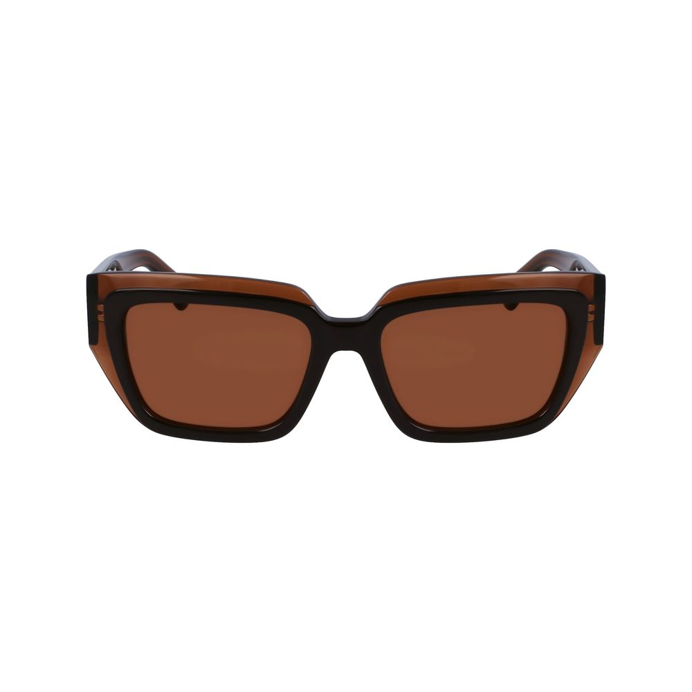 Ferragamo Brown Acetate Sunglasses - Luxe Marca