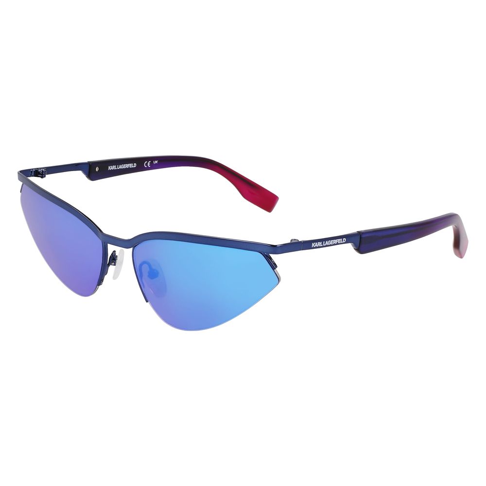 Karl Lagerfeld Blue Metal Sunglasses - Luxe Marca