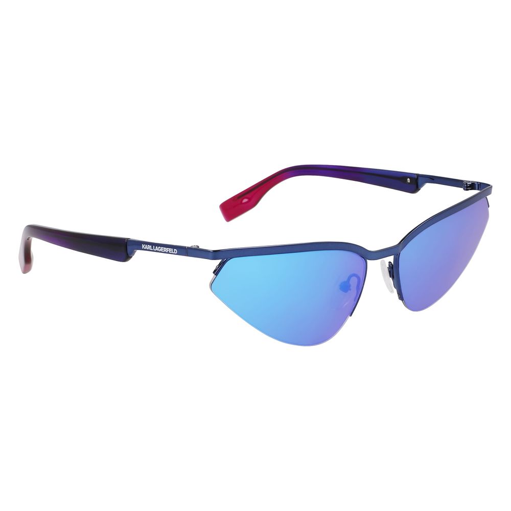 Karl Lagerfeld Blue Metal Sunglasses - Luxe Marca
