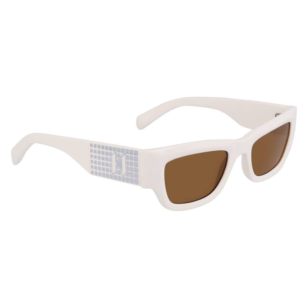 Karl Lagerfeld White Injected Sunglasses - Luxe Marca
