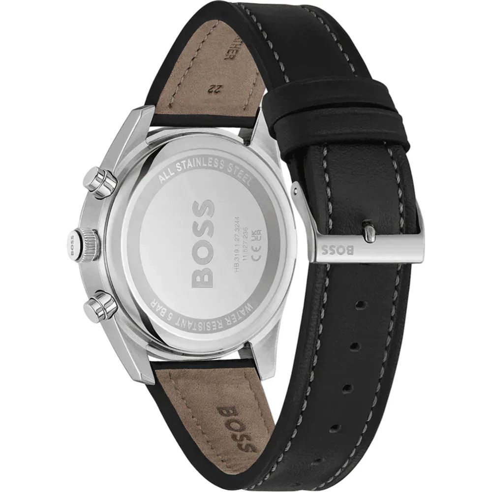 Hugo Boss Black Leather Dress Watch - Luxe Marca