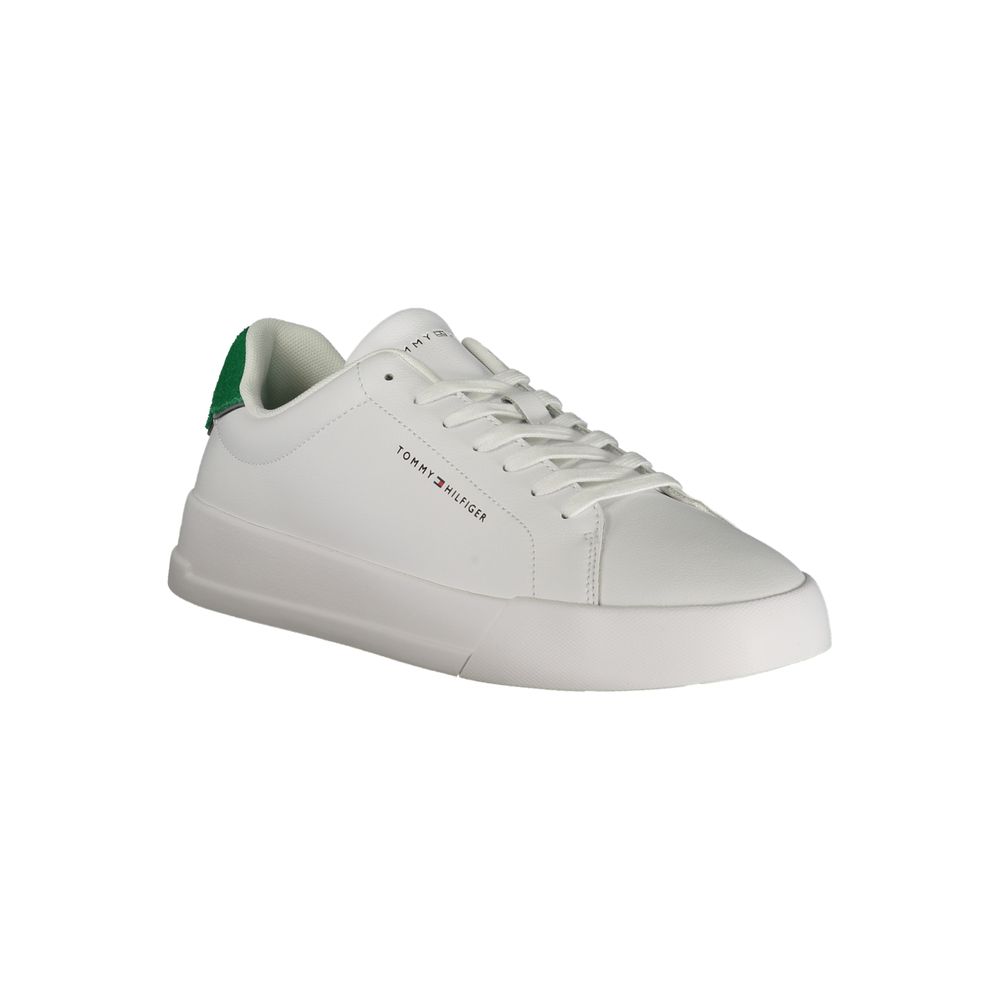 Tommy Hilfiger White Leather Men Sneaker