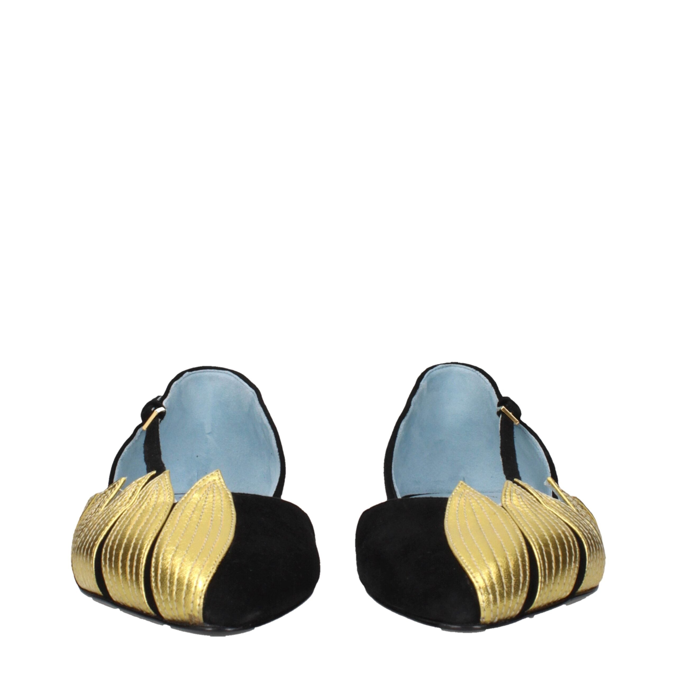 صندل فالنتينو جارافاني الجلدي الأسود