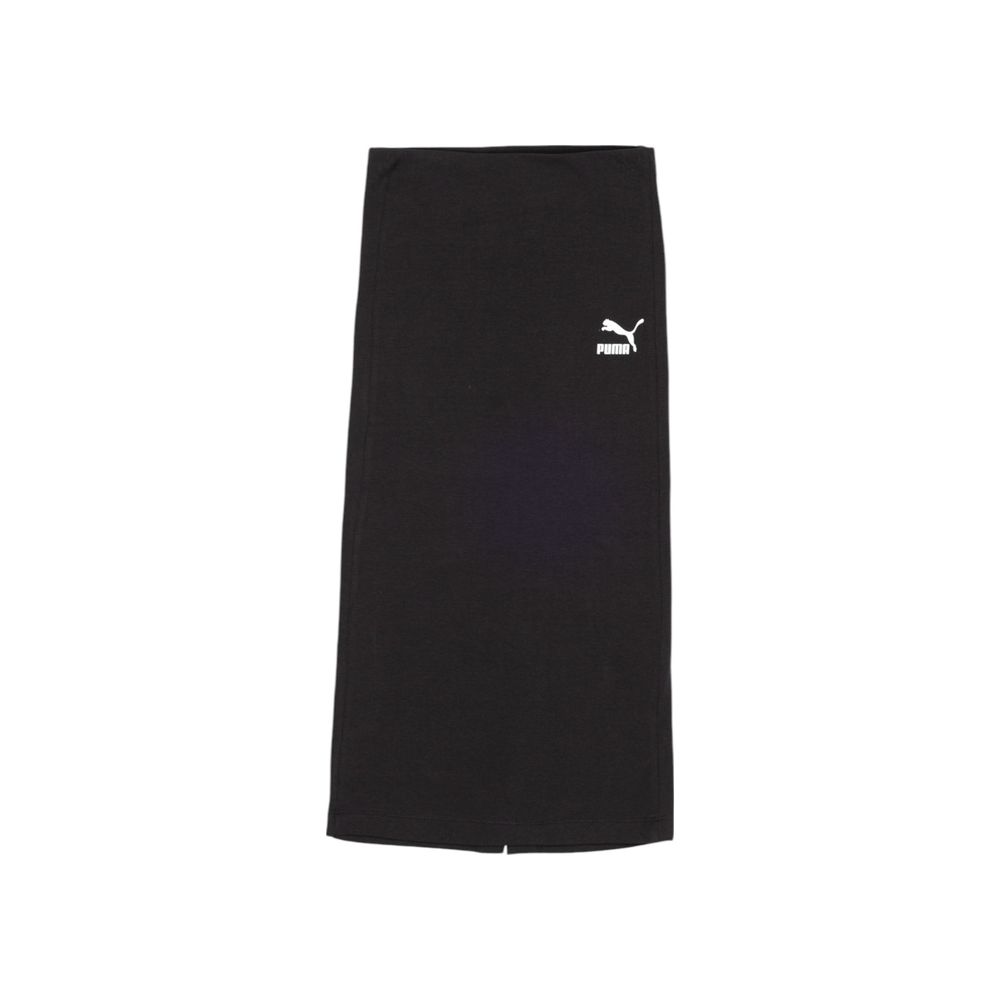 Puma Black Cotton Long Skirt