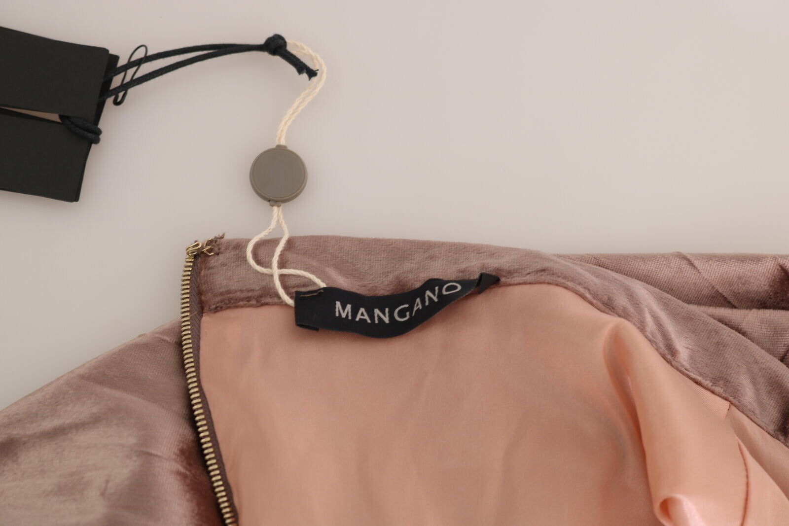 تنورة ماكسي مانجانو شوكولاتة فيسكوز عالية الخصر بتصميم حرف A