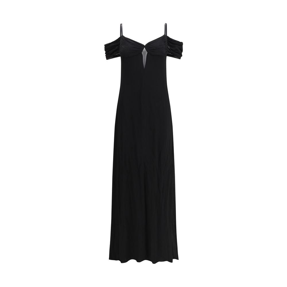 Saint Laurent Black Viscose Casual Dress