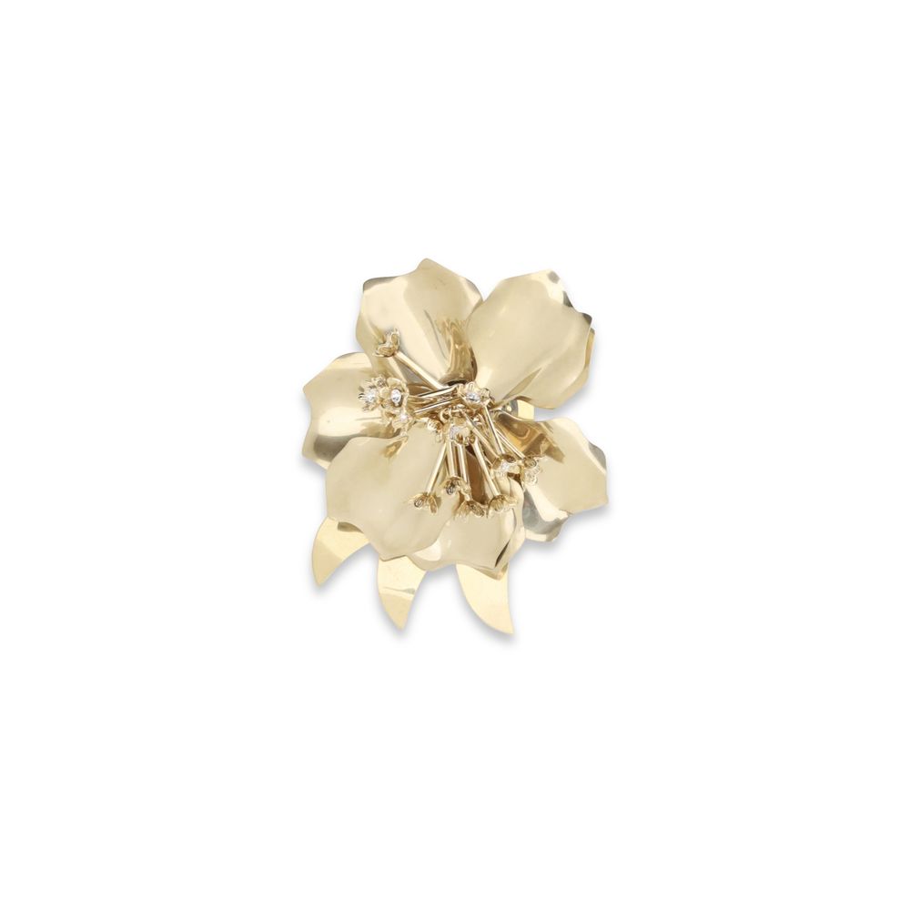 سلسلة مفاتيح معدنية ذهبية من ميو ميو