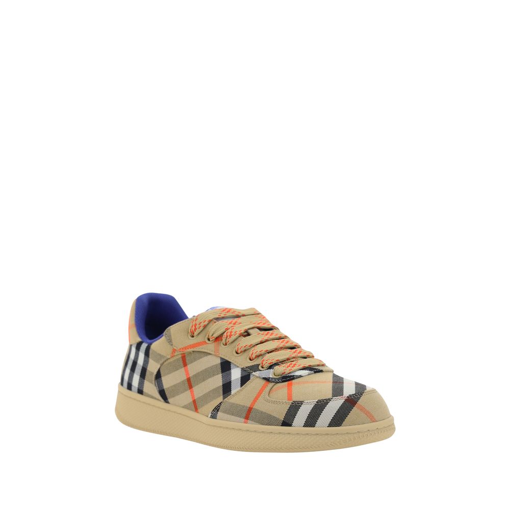 Burberry Beige Polyester Low Top Sneakers
