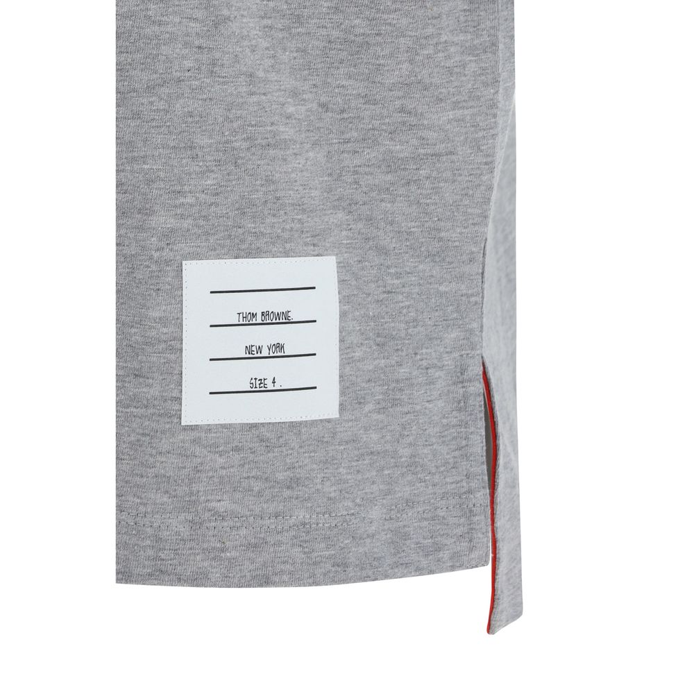 Thom Browne Gray Cotton T-Shirt