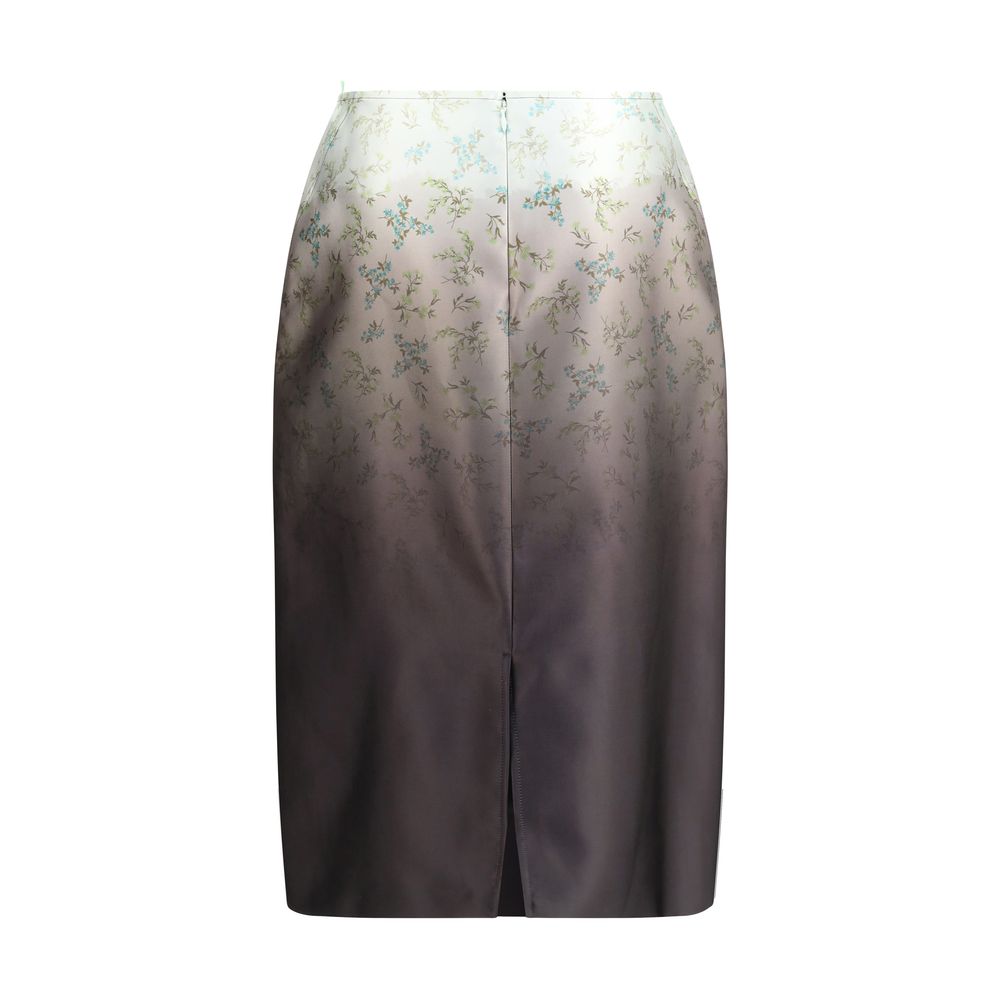 Jil Sander Multicolor Silk Long Skirt