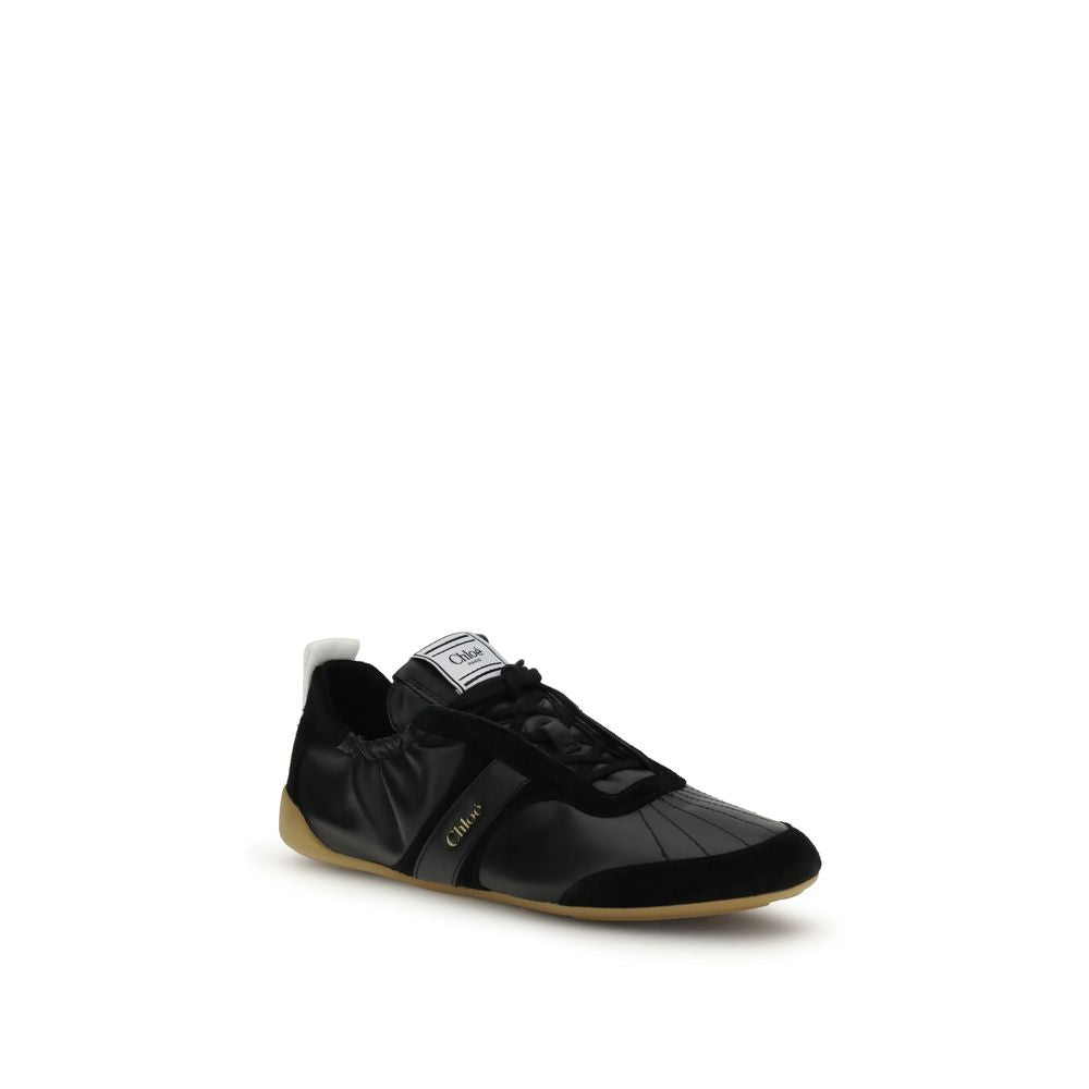 Chloé Black Goatskin Athletic Sneakers