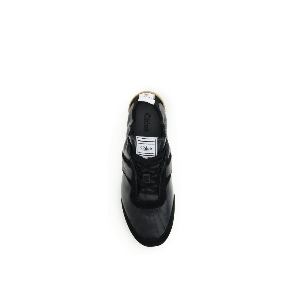 Chloé Black Goatskin Athletic Sneakers