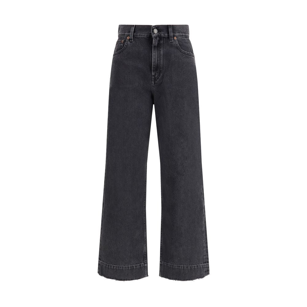 Chloé Black Cotton High-Waisted Jean