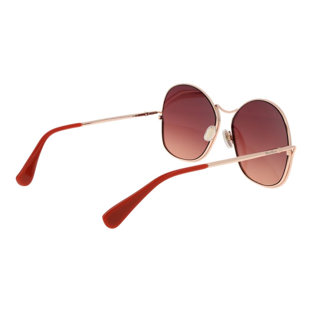 Max Mara Rose Gold Metal Sunglasses