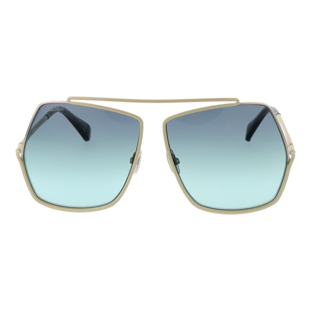 Max Mara Turquoise Metal Sunglasses - Luxe Marca