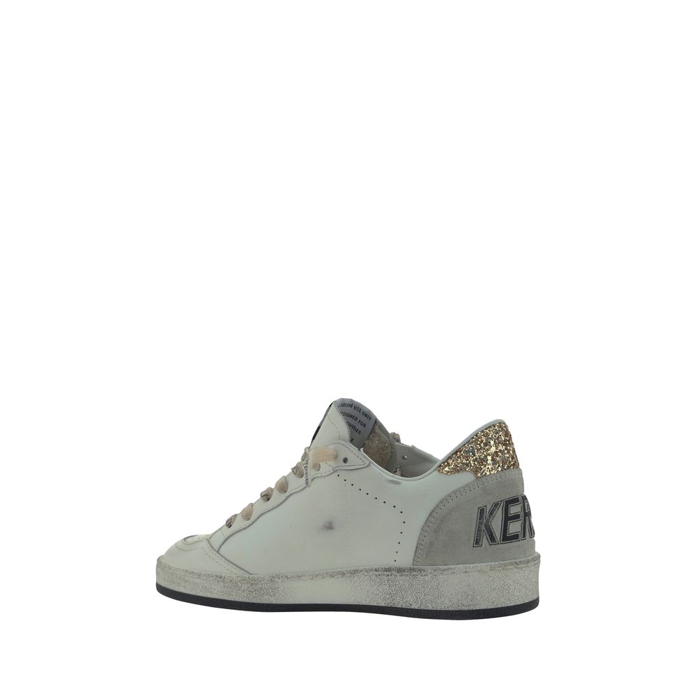 Golden Goose White Calf Leather Bos Taurus Low Top Sneakers