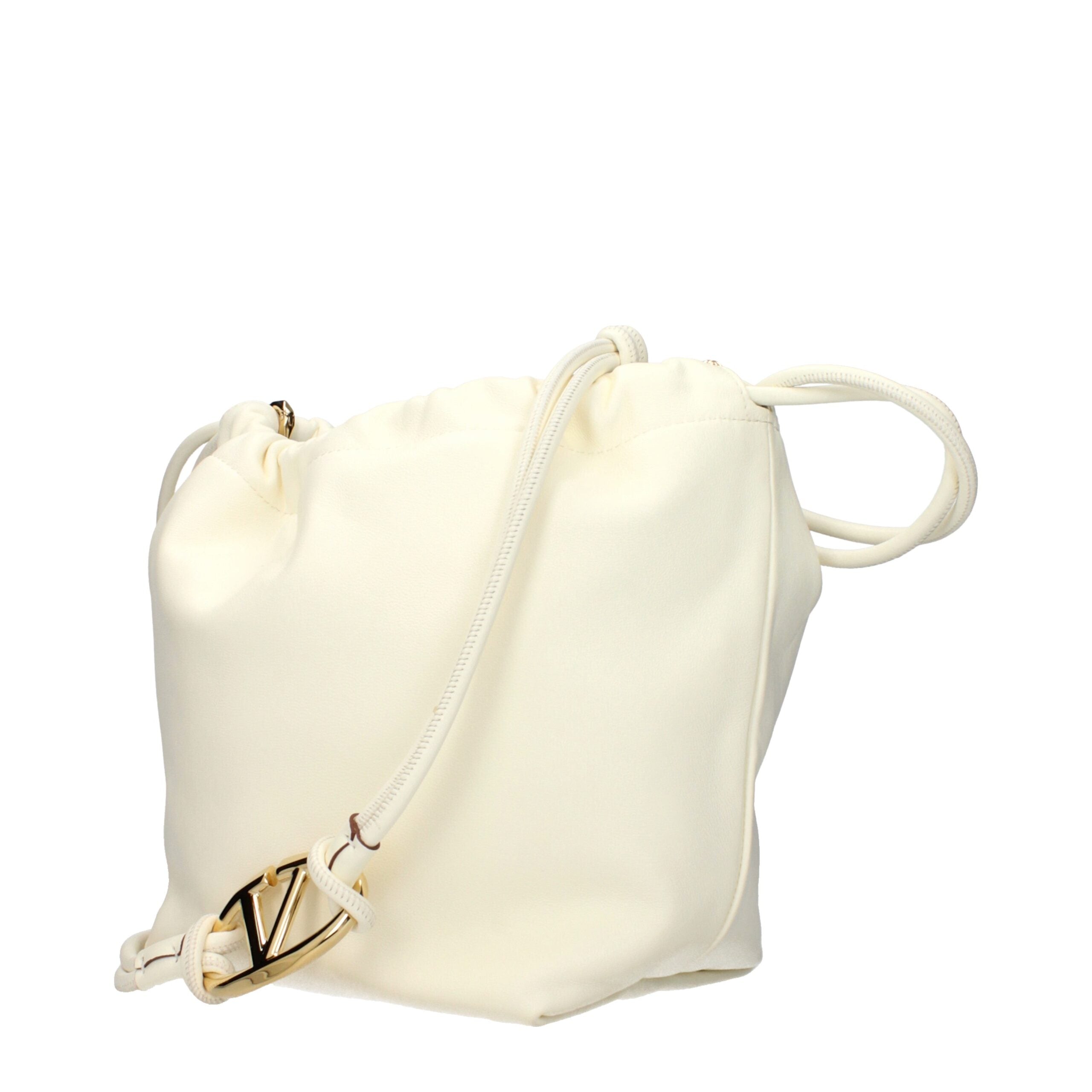 Valentino Garavani Beige Leather Shoulder Bag - Luxe Marca