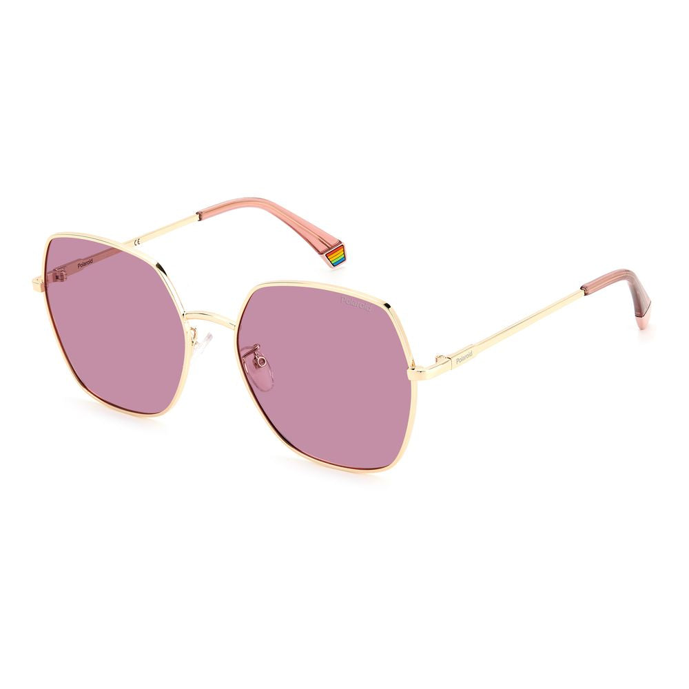 Polaroid Rose Gold Stainless Steel Sunglasses - Luxe Marca