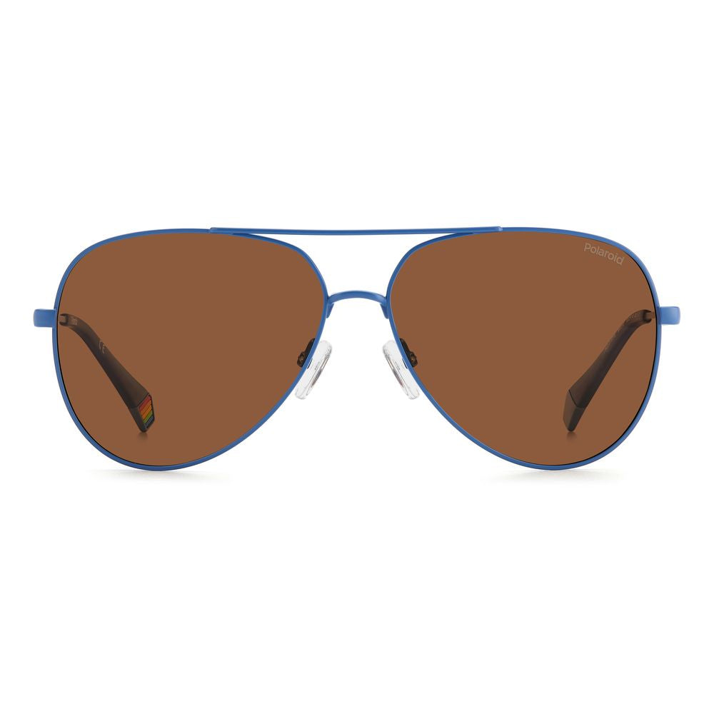 Polaroid Blue Stainless Steel Sunglasses - Luxe Marca